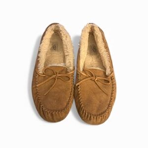 UGG Men's Olsen Slipp Chestnut Suede Sheepskin Lined Slip On Size 13